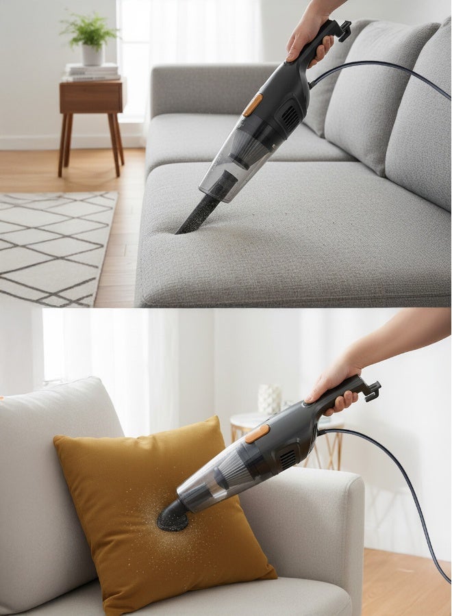 ديرما مكنسة كهربائية محمولة باليد 1.2 L 600 W DX115C أسود/فضي - Image 3