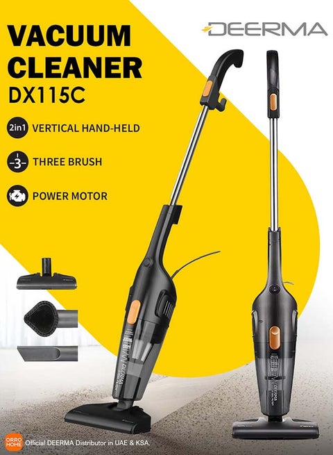 مكنسة كهربائية محمولة باليد 1.2 L 600 W DX115C أسود/فضي