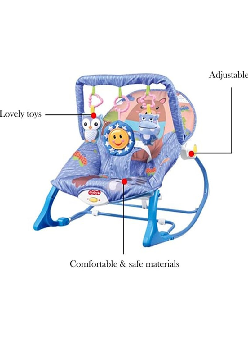 ibaby - Multifunctional Baby Music Rocking Chair Cradle Swing With Toys And Music Vibration, 0 - 12 Months - Image 1