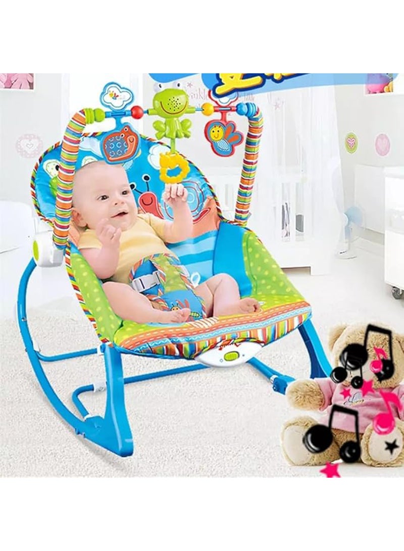 ibaby - Multifunctional Baby Music Rocking Chair Cradle Swing With Toys And Music Vibration, 0 - 12 Months - Image 1