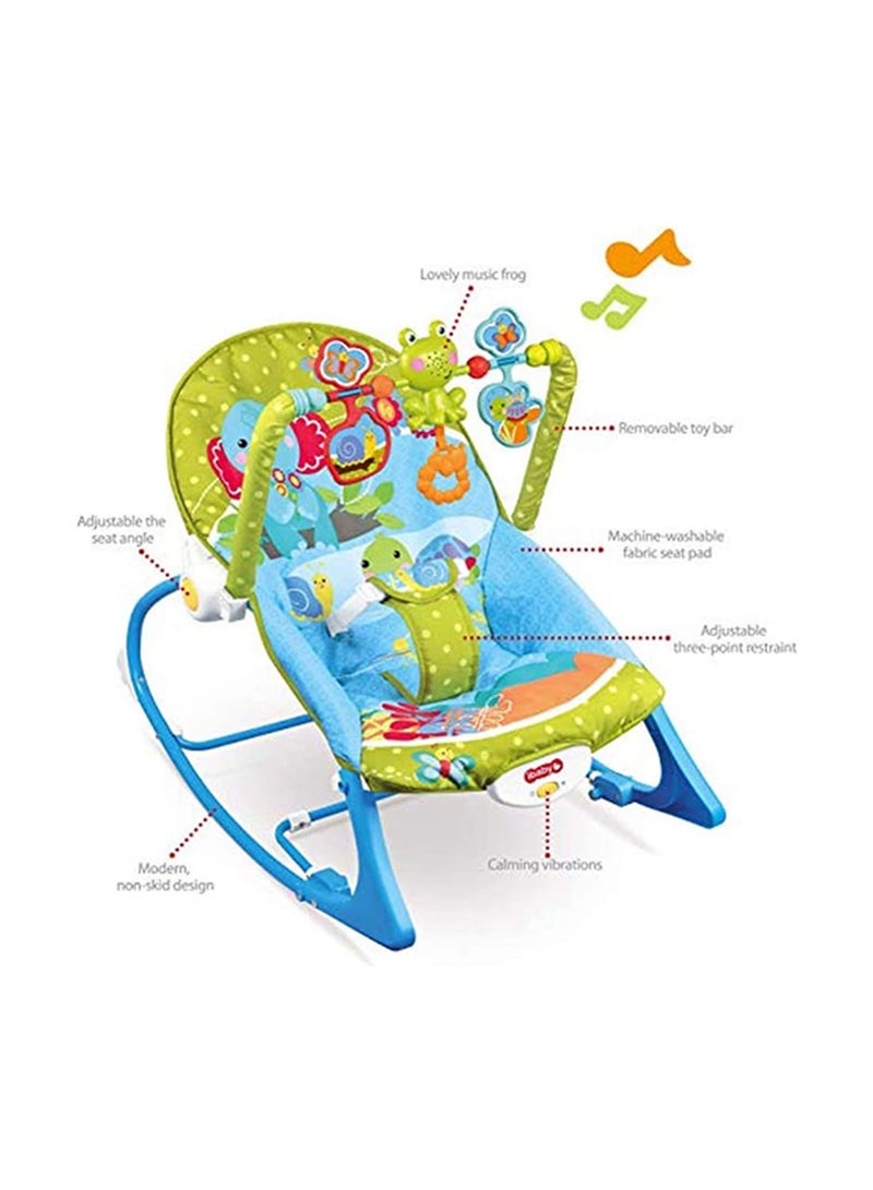 ibaby - Multifunctional Baby Music Rocking Chair Cradle Swing With Toys And Music Vibration, 0 - 12 Months - Image 1