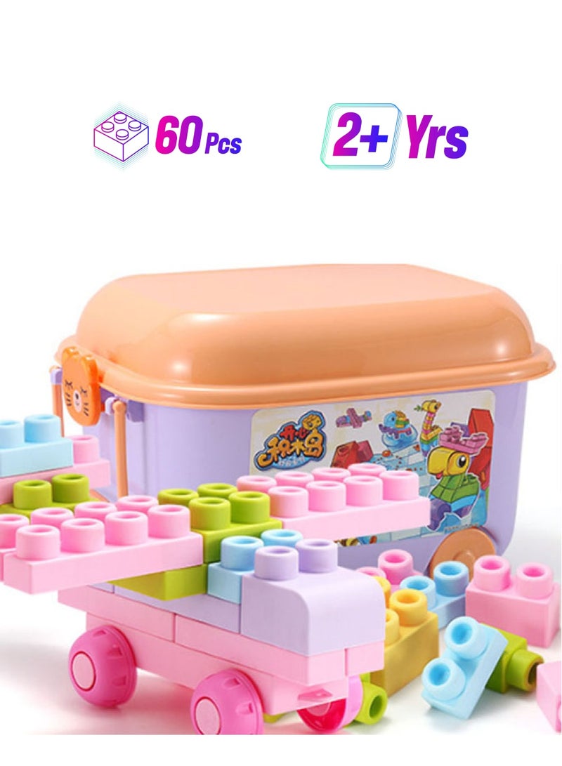 مكعبات بناء لينة من المطاط مكونة من 60 قطعة TK033 60 أكبر من سنتين - Image 1