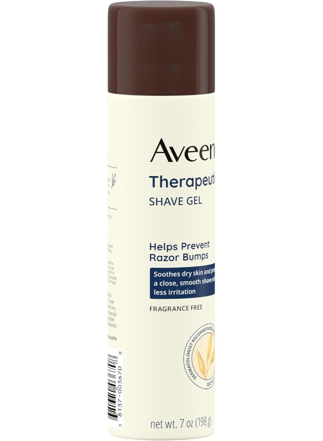 Aveeno - Therapeutic Shave Gel, Help Prevent Razor Bumps, 7 Oz 198grams - Image 1