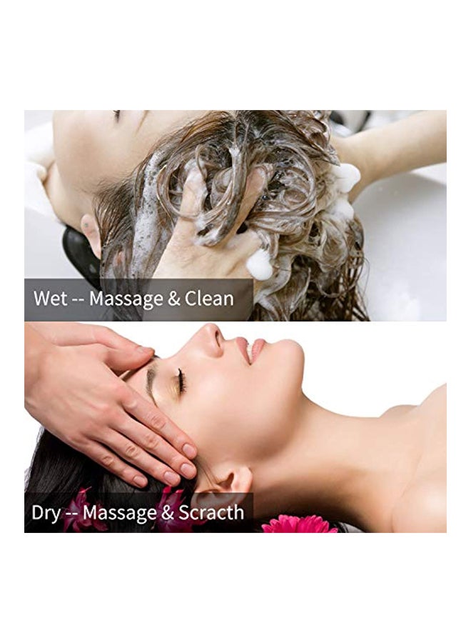 Heeta Hair Scalp Massager Shampoo Brush Black - Image 4