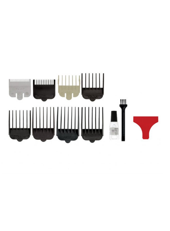 Wahl Professional 5 Star Magic Clip | Cord-Cordless | 8 premium Attachments | Staggertooth Blade | 3 Pin - GCC Maroon/Silver 0.8-2.5mm - Image 3