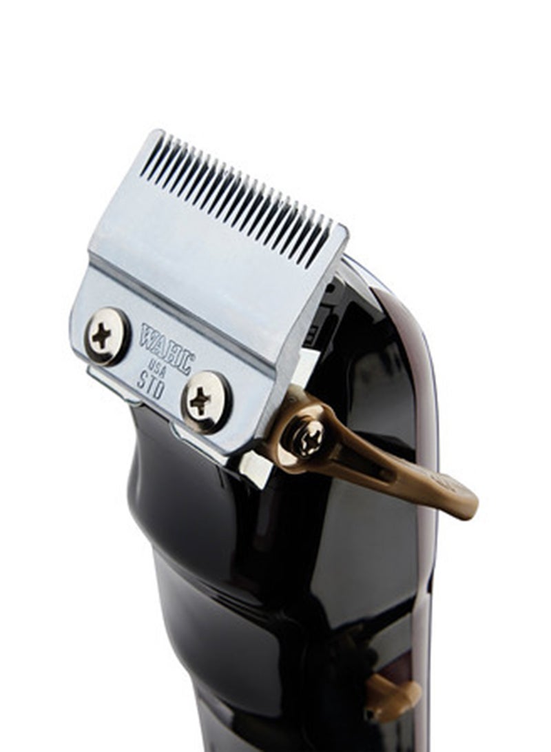 Wahl Professional 5 Star Magic Clip | Cord-Cordless | 8 premium Attachments | Staggertooth Blade | 3 Pin - GCC Maroon/Silver 0.8-2.5mm - Image 5