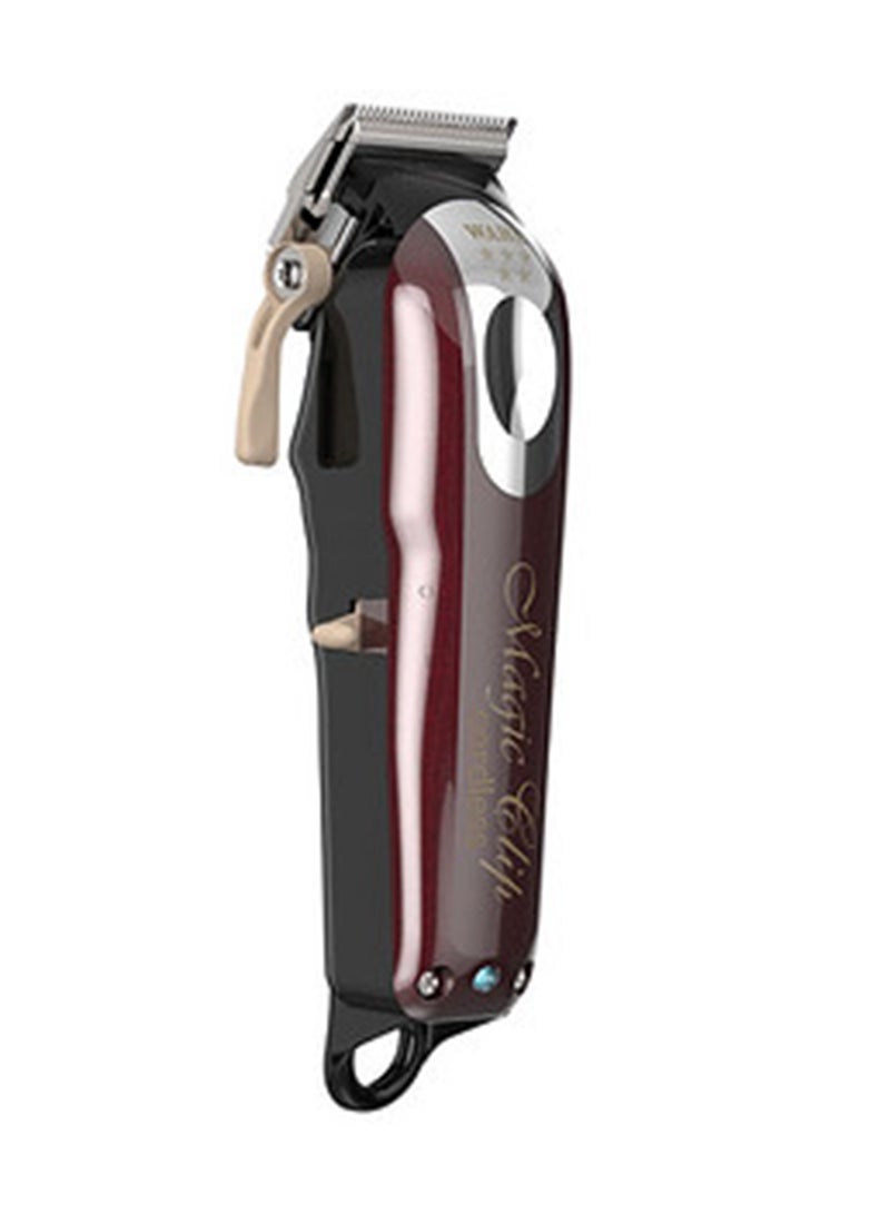 Wahl Professional 5 Star Magic Clip | Cord-Cordless | 8 premium Attachments | Staggertooth Blade | 3 Pin - GCC Maroon/Silver 0.8-2.5mm - Image 2