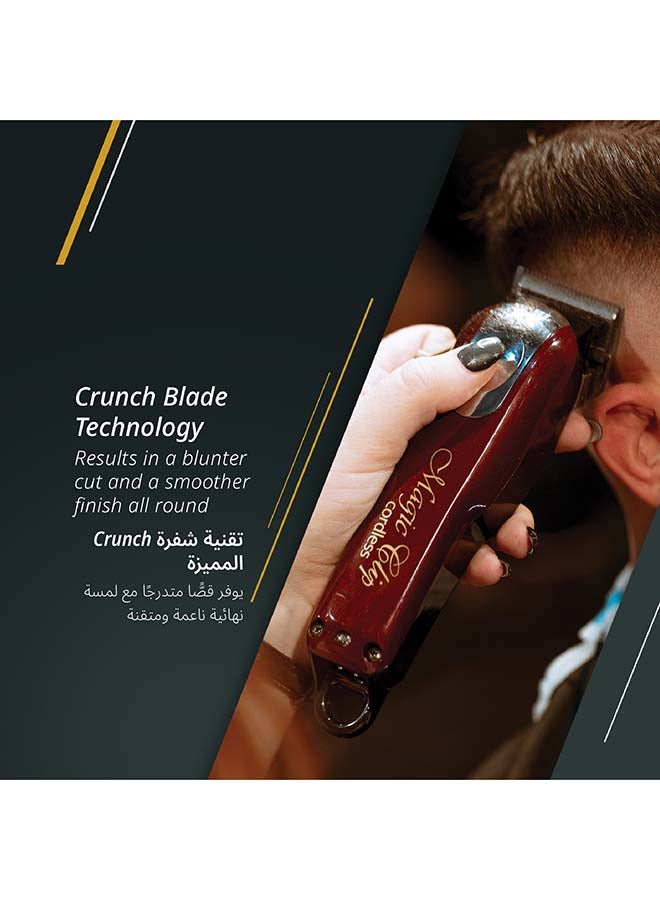 Wahl Professional 5 Star Magic Clip | Cord-Cordless | 8 premium Attachments | Staggertooth Blade | 3 Pin - GCC Maroon/Silver 0.5-1.2mm Maroon/Silver 0.5-1.2mm - Image 3