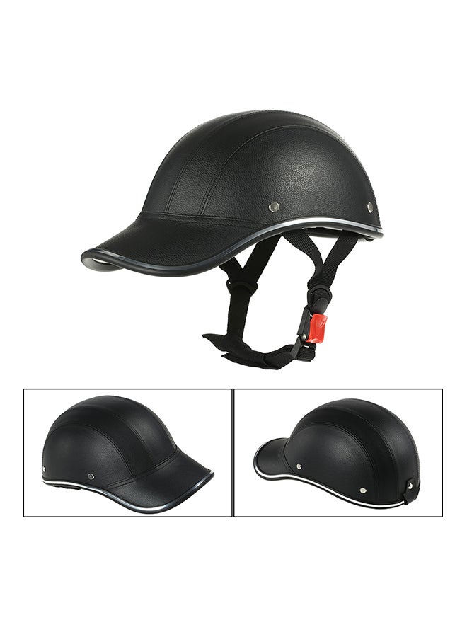 Cap Style Half Face Motorcycle Helmet - Image 2