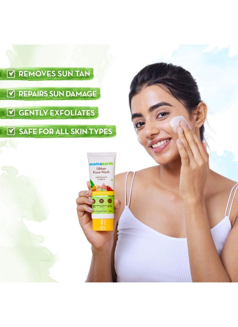 Mamaearth - Ubtan Face Wash For Tan Removal 100ml - Image 1