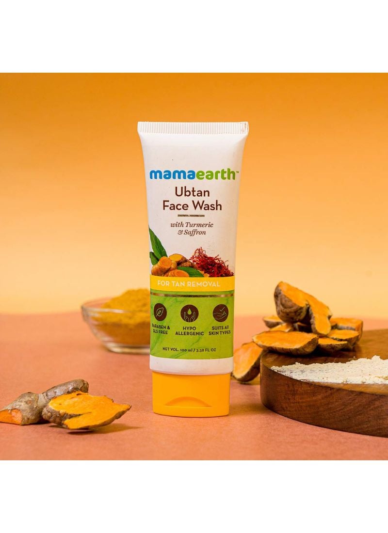 Mamaearth - Ubtan Face Wash For Tan Removal 100ml - Image 1