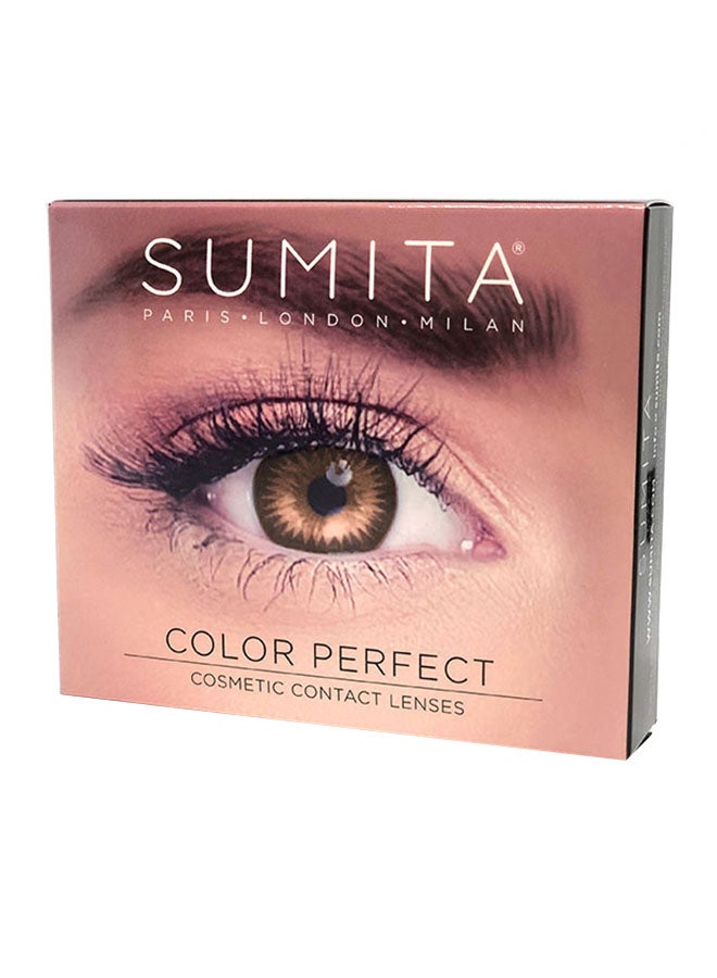 سوميتا عدسات لاصقة ملونة - بلونٍ عسلي.