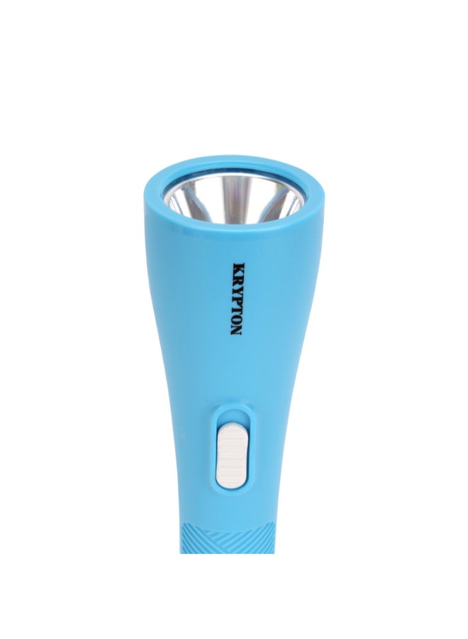 KRYPTON - Rechargeable LED Flashlight, High Power LED, 18 Hours Working Time, Type C Charging, 1200 mAh Lithium Battery Blue - Image 1