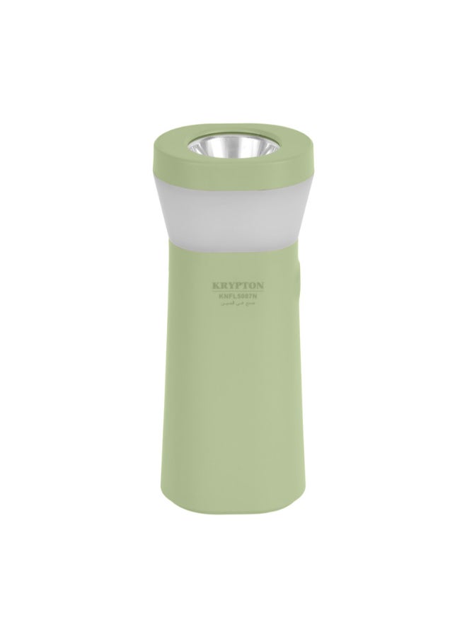 KRYPTON - Rechargeable LED Torch, Lithium Battery, High Bright LED, 6 Hours Working, Type C Charging, 3-4 Hours Charging Time Pista Green 14x6x4cm - Image 1