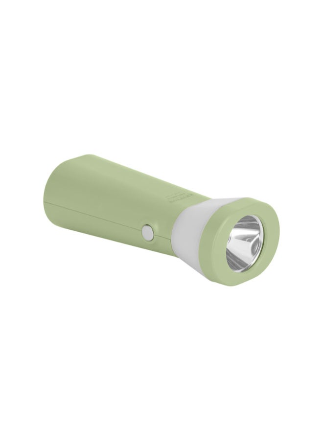 KRYPTON - Rechargeable LED Torch, Lithium Battery, High Bright LED, 6 Hours Working, Type C Charging, 3-4 Hours Charging Time Pista Green 14x6x4cm - Image 1