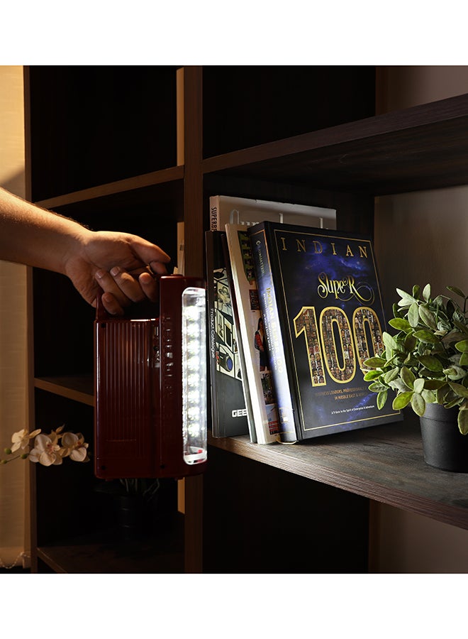 كريبتون مصباح طوارئ بضوء LED قابل للشحن طراز KNE5094 كستنائي - Image 5