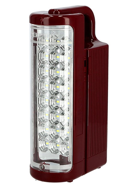 مصباح طوارئ بضوء LED قابل للشحن طراز KNE5094 كستنائي