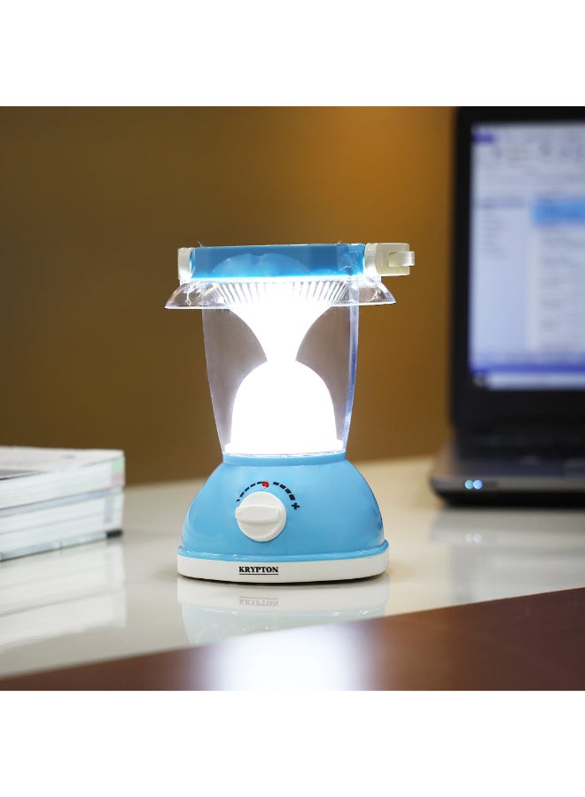 KRYPTON - Rechargeable LED Emergency Light With Light Dimmer Function White/Blue 17x10x12cm - Image 1