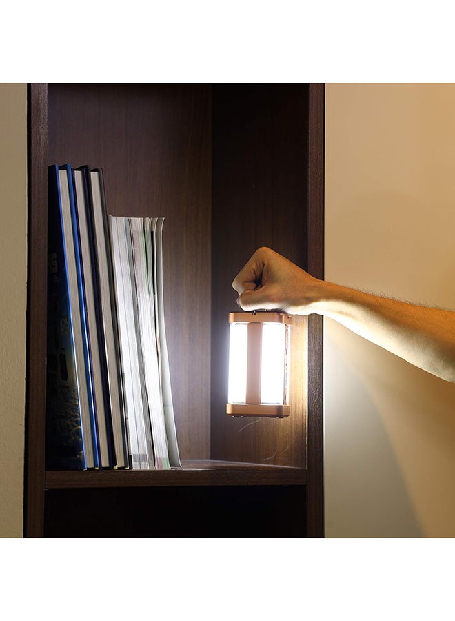 KRYPTON - KNE5084 Rechargeable Solar LED Emergency Light Golden - Image 1