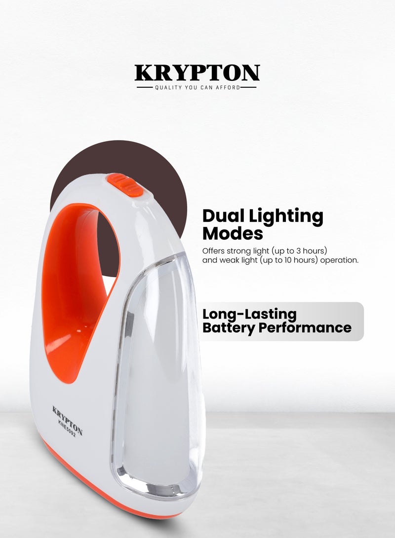 KRYPTON Portable Rechargeable Emergency Lantern with 31 High-Power LEDs, 10-Hour Runtime, Anti-Glare Light, Easy Carry Handle – Ideal for Camping & Power Outages - Image 3