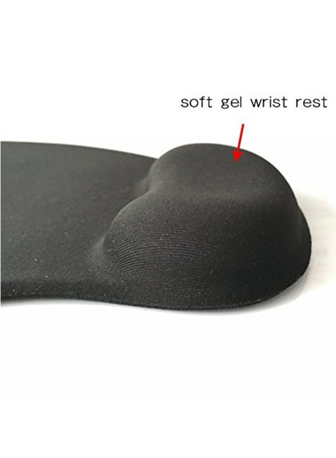 Soft Skin Mouse Pad With Gel Wrist Support Band Multicolour - Image 2