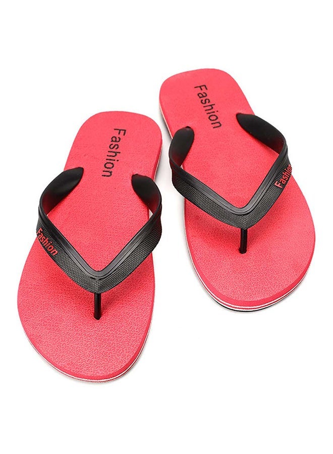 Husk'sWare Flip Flops Beach Flat Sandal Red  - Image 2
