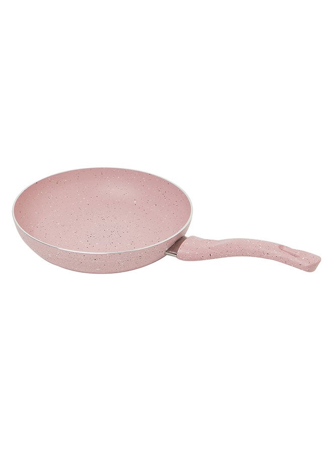Kunzita - 7 Pieces Turkish Granite Cookware Set With Pyrex Lid Pink 24x24x10.5cm - Image 1