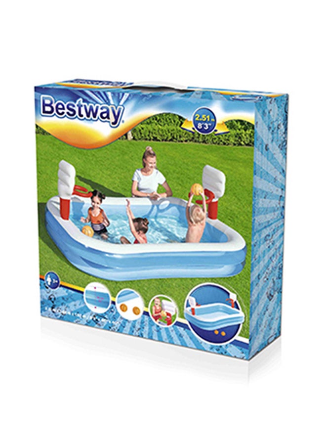 Bestway Basketball Play Pool 251x168x102cm 251x168x102cm  - Image 1