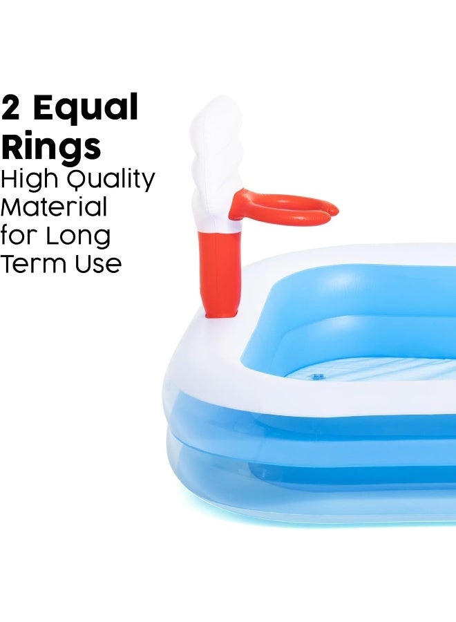 Bestway Basketball Inflatable Play Pool 251x168x102cm  - Image 5