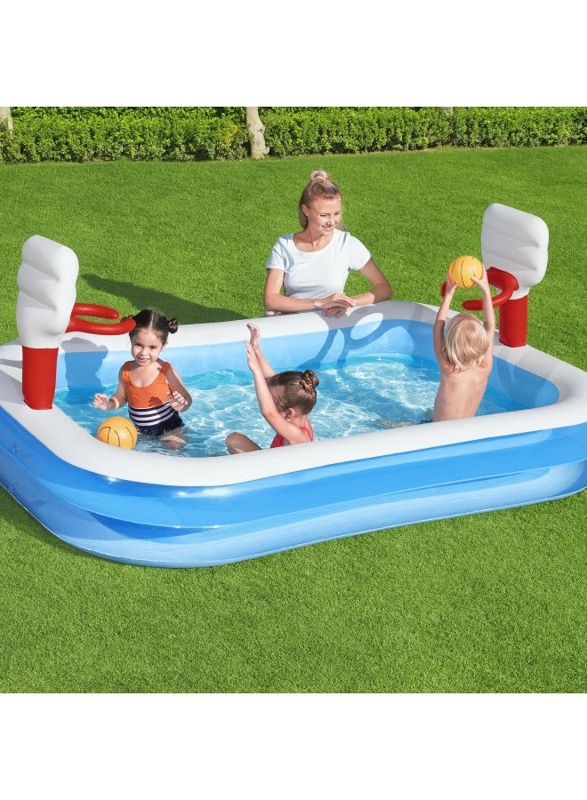 Bestway Basketball Inflatable Play Pool 251x168x102cm  - Image 2