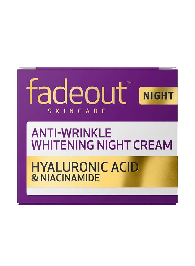 FADE OUT Skincare Anti Wrinkle Whitening Night Cream 50ml