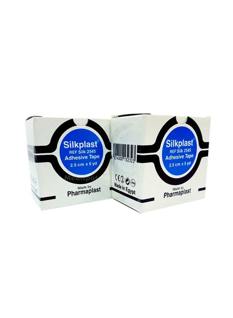SILKPLAST Pack Of 2 REF Silk Adhesive Tape 