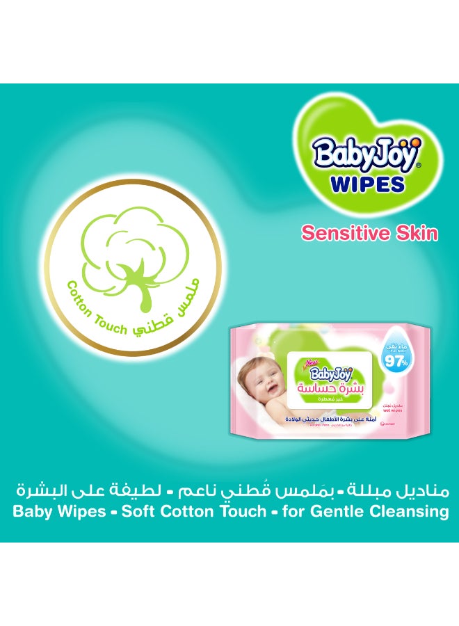 BabyJoy Sensitive Skin 97% Pure Water, Unscented Family Pack 144 Count  - Image 3