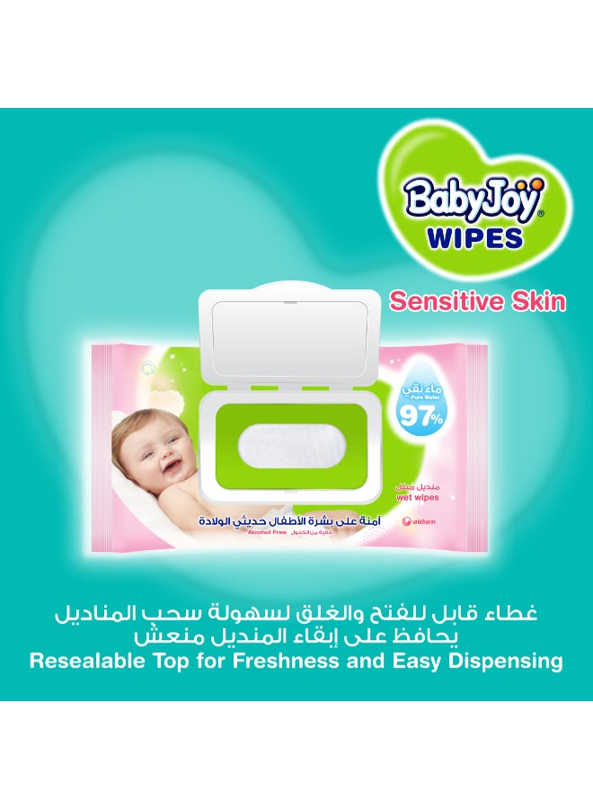 BabyJoy Sensitive Skin 97% Pure Water, Unscented Family Pack 144 Count  - Image 5