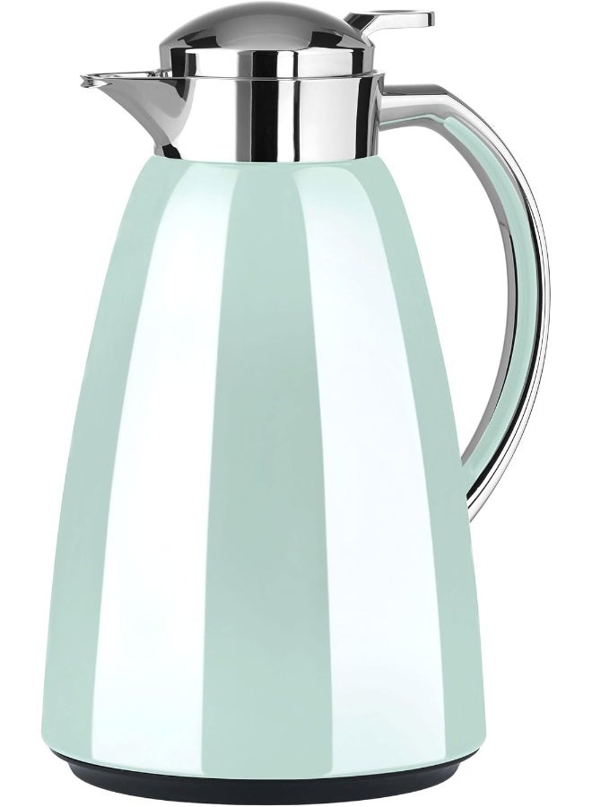 Emsa 1 L Campo Flask Quick Tip -Metal ABS Plastic, 1 Liter, Pastel Mint Pastel Mint/Silver - Image 1
