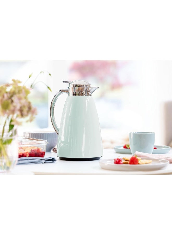 Emsa 1 L Campo Flask Quick Tip -Metal ABS Plastic, 1 Liter, Pastel Mint Pastel Mint/Silver - Image 2