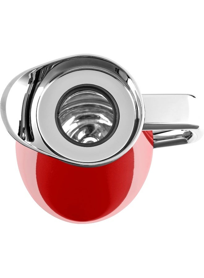 Emsa F4140300 Plaza, ABS Plastic Thermos Flask 1 L Red Silver/Red - Image 4