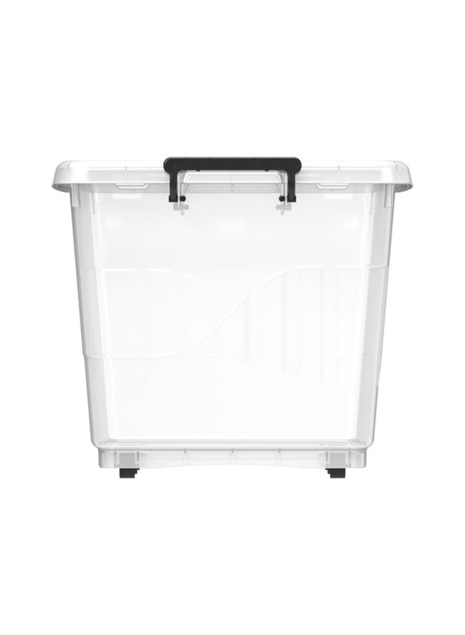 82L Clear Plastic Storage Box With Wheels & Lockable Lid (Transparent) Transparent 82.0Liters - pnsku/N25651693A/45/_/1702310836/58ce7971-4ac0-4657-b312-f67b764d80c0