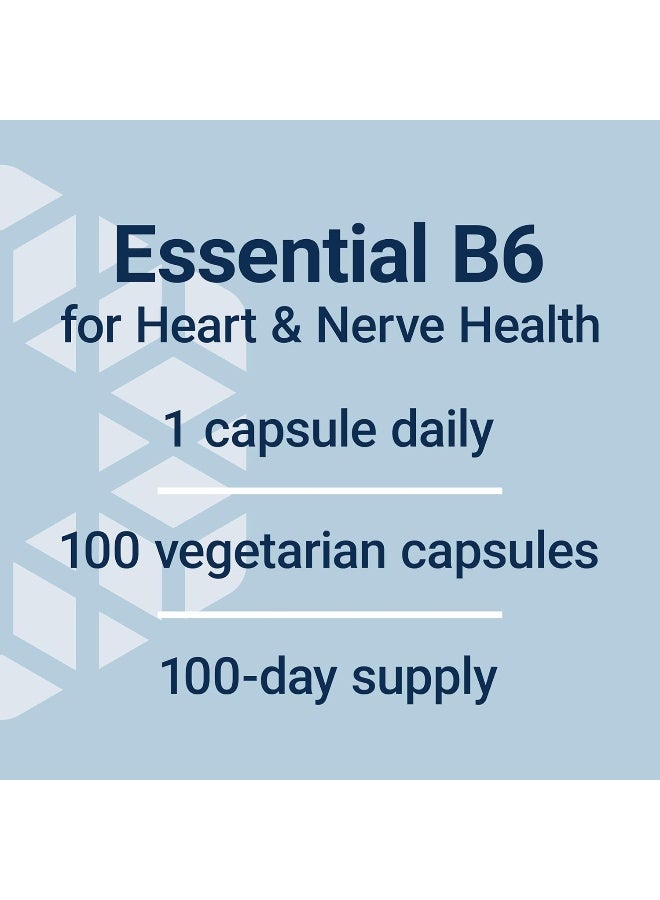 Vitamin B6, 250mg, 100 Vegetarian Capsules