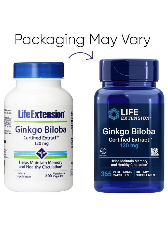 لايف إكستنشن كبسولات جنكو بيلوبا 120 مجم - Image 2