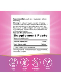 Nature's Way Black Cohosh Root, 100 Vegan Capsules Packaging May Vary  - Image 1