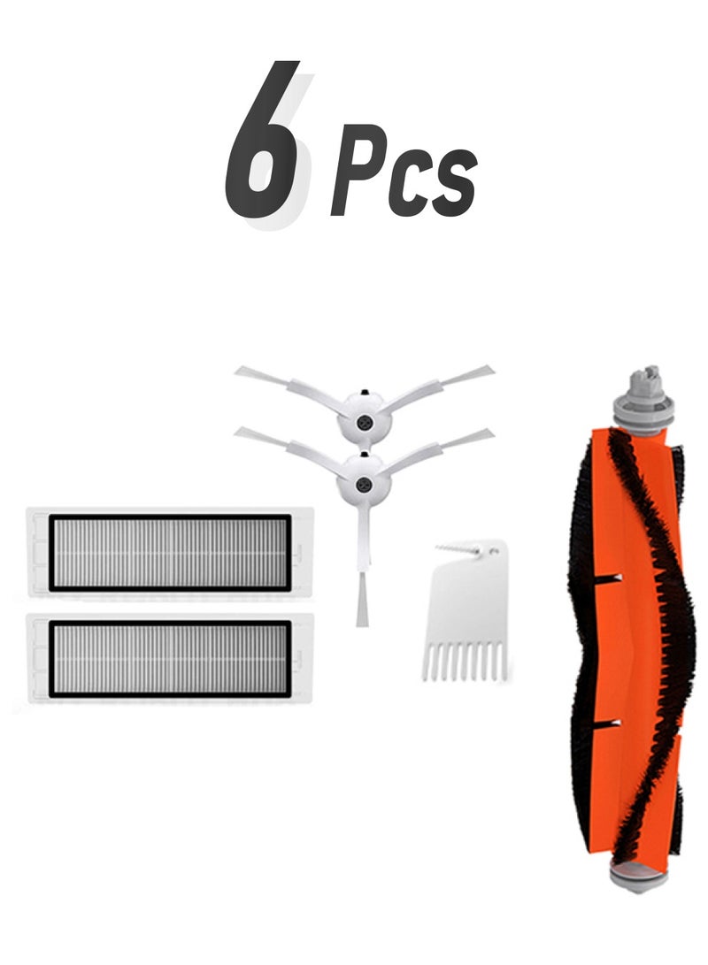 6-Piece Vacuum Cleaner Parts Orange 186grams