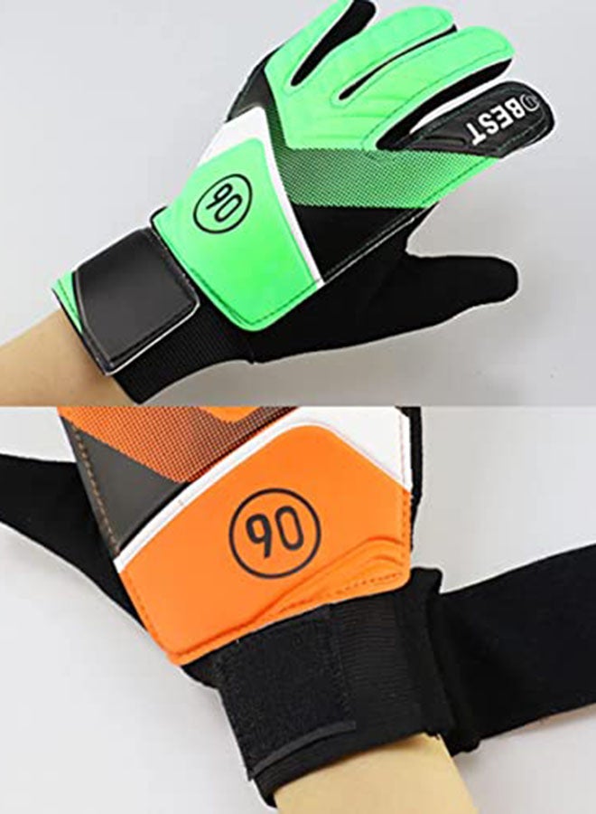قفازات حارس مرمى للأطفال لحماية الأصابع من اللاتكس، قفازات لكرة القدم للمراهقين قابلة للتهوية رياضية 15سم - Image 3