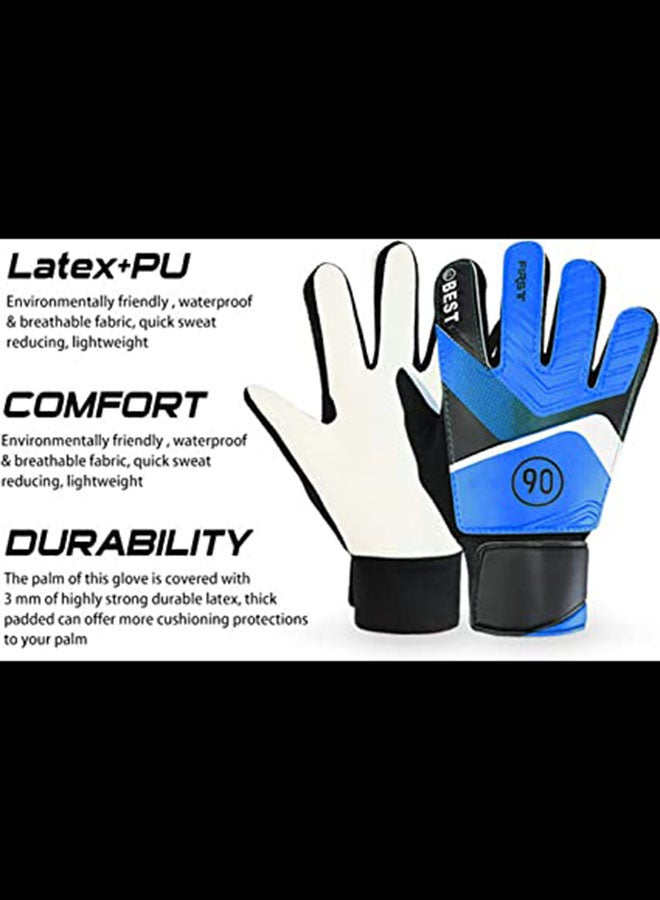 قفازات حارس مرمى للأطفال لحماية الأصابع من اللاتكس، قفازات لكرة القدم للمراهقين قابلة للتهوية رياضية 15سم - Image 5
