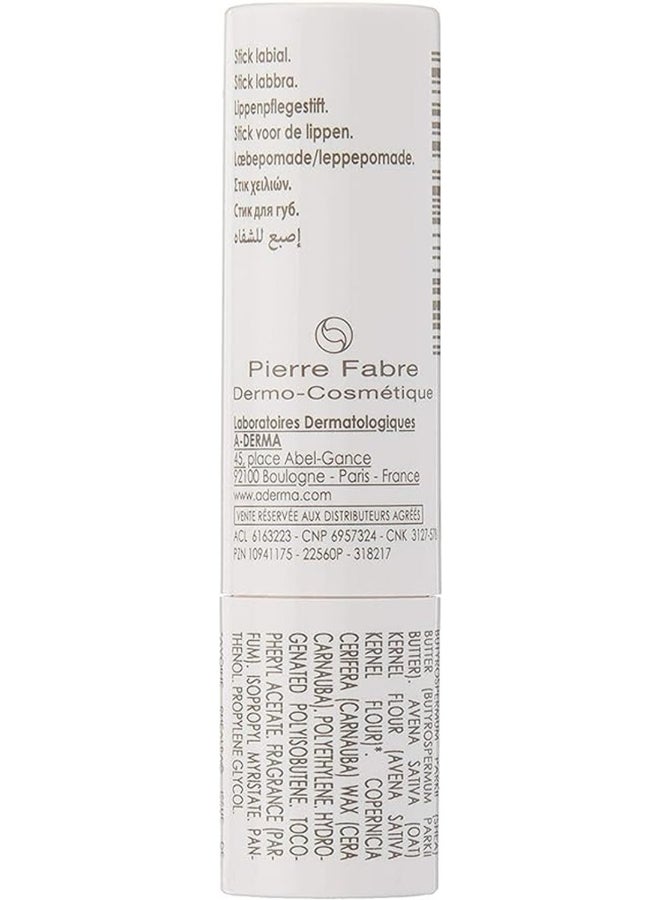 A-DERMA A-Derma Lip Stick, Infused With Organic Ingredients, Nourishing Lip Care 4grams  - Image 2