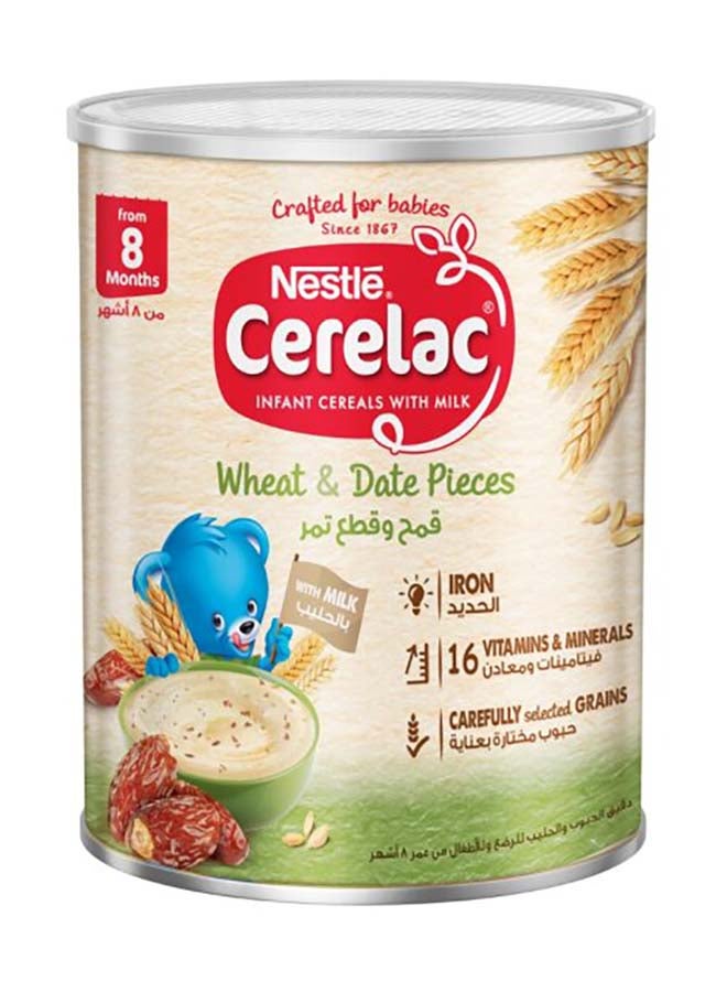 Cerelac - Nestle  Wheat And Date Pieces Baby Cereal Food 400grams - Image 1