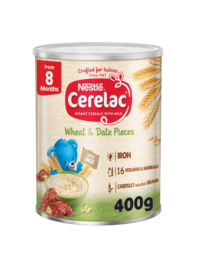 Cerelac Wheat And Dates Pieces With Milk Cereal 400grams - Image 1