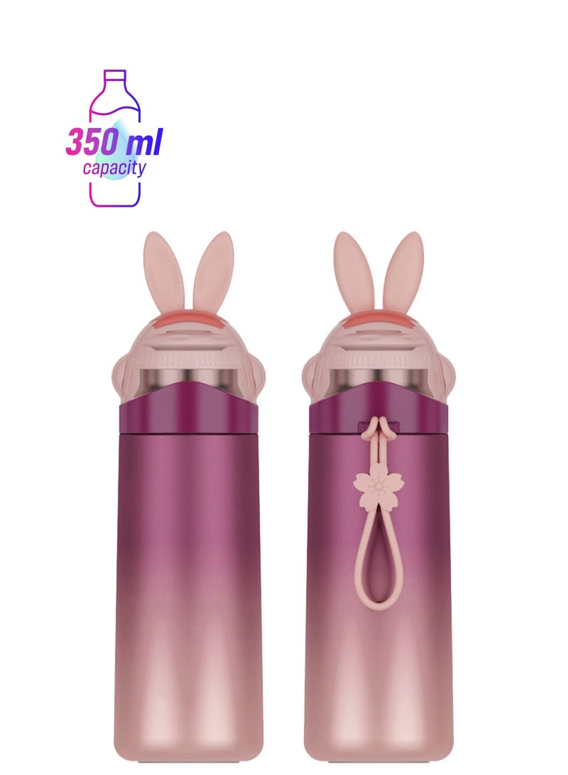 Stainless Steel Water Bottle Purple 350ml