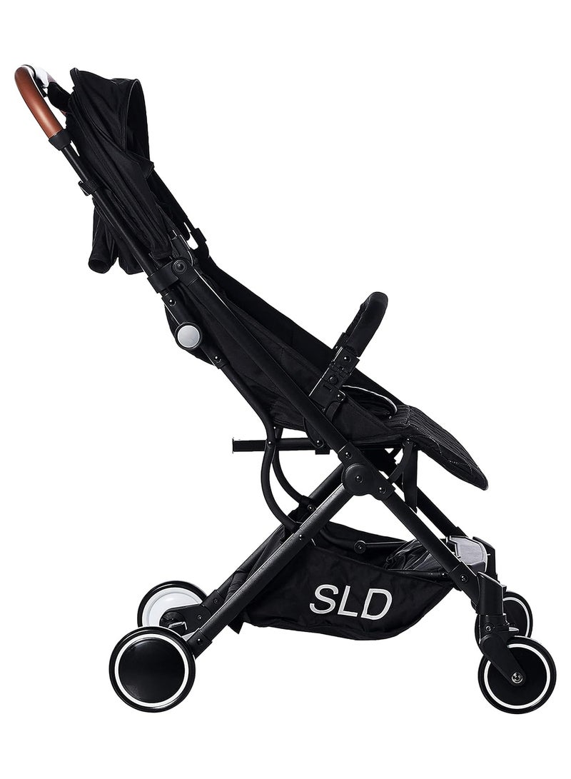 Travel Lite Stroller SLD Extra Wide Seat And Single Hand Fold - Black - pnsku/N26027741A/45/_/1707303574/cf066152-86fa-4355-a39f-03afe188b4be