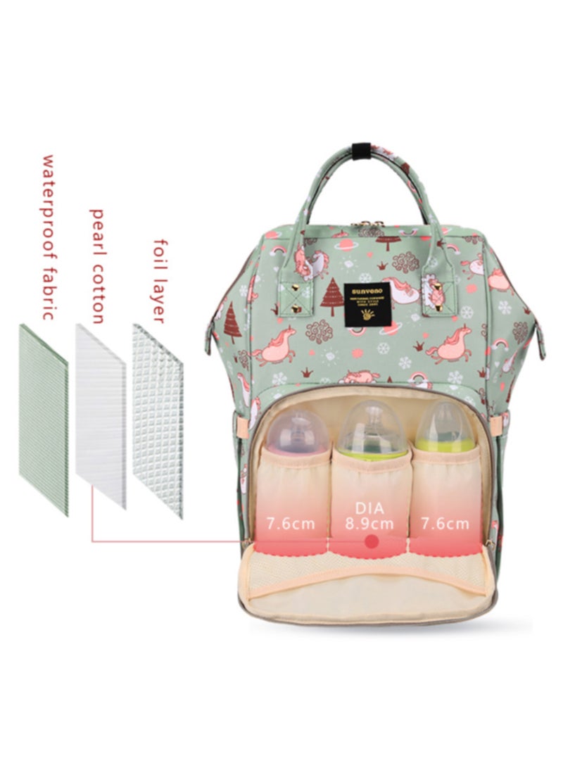 Diaper Bag With USB - Green Dream Sky - pnsku/N26027745A/45/_/1706170075/6be38930-2979-42d1-902c-4eaeabbbfe5a